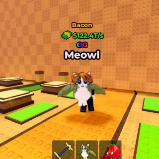 BACON Meowl 122.4T/s (Max Lvl) - Kick A Lucky Block