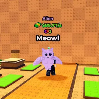 ALIEN Meowl 89.7T/s (Max Lvl) - Kick A Lucky Block
