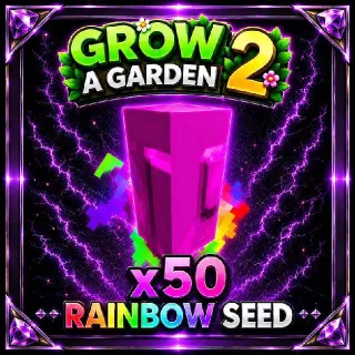 50x RAINBOW SEED - GROW A GARDEN 2