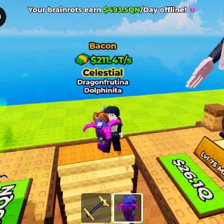 BACON Dragonfruitina Dolphinita 211.4T/s - Kick A Lucky Block