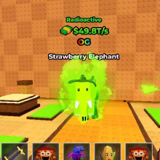 RADIOACTIVE Strawberry Elephant 49.8T/s - Kick A Lucky Block