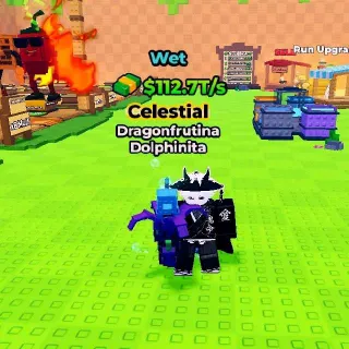 WET Dragonfrutina Dolphinita 112.7T/s (Max Lvl) - Kick A Lucky Block