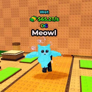 WET Meowl 65.2T/s (Max Lvl) - Kick A Lucky Block