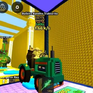 LUCKY Bulbito Bandito Traktorito 1.66 k/s ( Max Lvl ) - Escape Tsunami For Brainrots