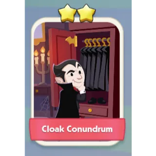 Cloak Conundrum 2⭐ Monopoly Go Sticker Set 3