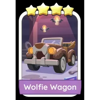 Wolfie Wagon 4⭐ Monopoly Go Sticker Set 16