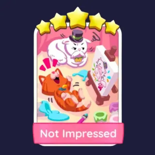 Not Impressed 5⭐ Monopoly Go Sticker