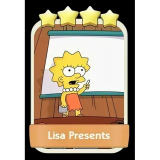 Lisa Presents 4⭐ Monopoly Go Sticker