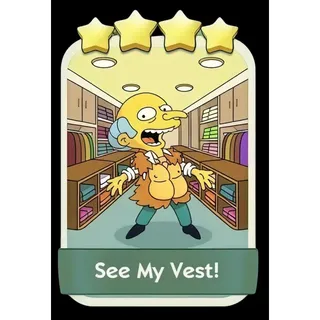 See My Vest 4⭐ Monopoly Go Sticker