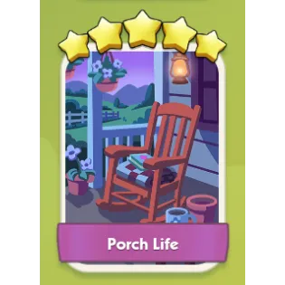 Porch Life 5⭐ Monopoly Go Sticker Set 18