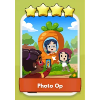 Photo Op 4⭐ Monopoly Go Sticker Set 14