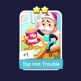 Top Hat Trouble 2⭐ Monopoly Go Sticker