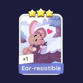 Ear-resistible 3⭐ Monopoly Go Sticker