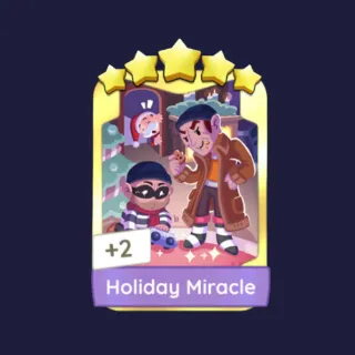 Holiday Miracle 5⭐ Gold Sticker - Monopoly Go Golden Blitz