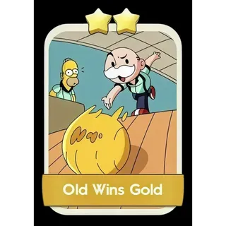 Old Wins Gold 2⭐ Monopoly Go Sticker