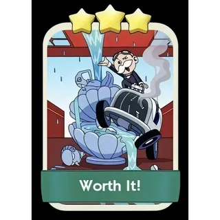 Worth It 3⭐ Monopoly Go Sticker