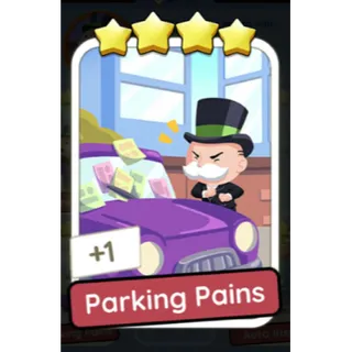 Parking Pains 4⭐ Monopoly Go Sticker Bonus Set 