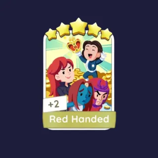 Red Handed 5⭐ Monopoly Go Sticker