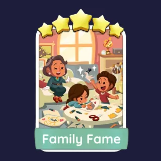 Family Fame 5⭐ Monopoly Go Sticker