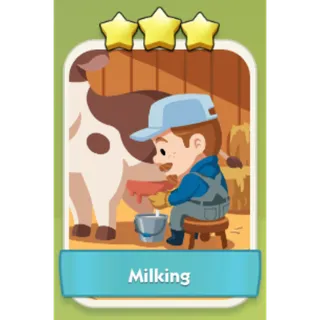 Milking 3⭐ Monopoly Go Sticker Set 10