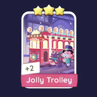 Jolly Trolley 3⭐ Monopoly Go Sticker