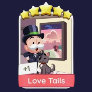 Love Tails 5⭐ Monopoly Go Sticker