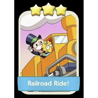 Railroad Ride 3⭐ Monopoly Go Sticker