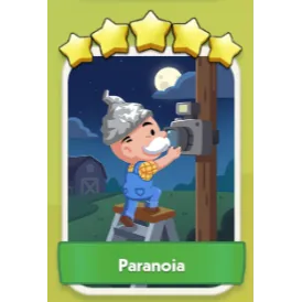 Paranoia 5⭐ Monopoly Go Sticker Set 19