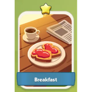Breakfast 1⭐ Monopoly Go Sticker Set 2