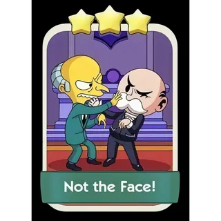 Not the Face 3⭐ Monopoly Go Sticker
