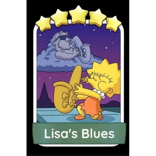 Lisa's Blues 5⭐ Monopoly Go Sticker