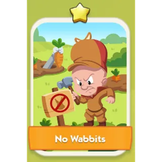 No Wabbits 1⭐ Monopoly Go Sticker Set 1