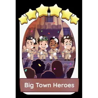 Big Town Heroes 6⭐ Monopoly Go Sticker Set 21