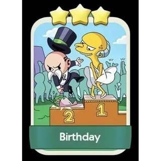 Birthday 3⭐ Monopoly Go Sticker