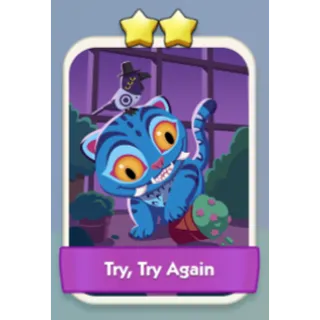 Try Try Again 2⭐ Monopoly Go Sticker Set 5
