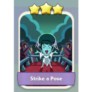 Strike a Pose 3⭐ Monopoly Go Sticker Set 8