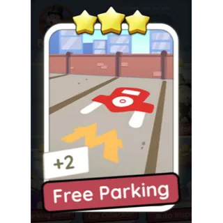 Free Parking 3⭐ Monopoly Go Sticker Bonus Set