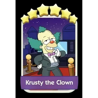 Krusty the Clown 6 ⭐ Monopoly Go Sticker