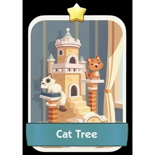 Cat Tree 1⭐ Monopoly Go Sticker