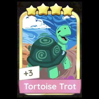 Tortoise Trot 4⭐ Monopoly Go Gold Sticker Golden Blitz