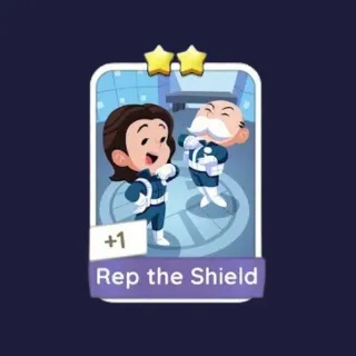 Rep The Shield 2⭐ Monopoly Go Sticker