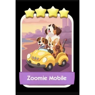 Zoomie Mobile 4⭐ Monopoly Go Sticker