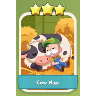 Cow Nap 3⭐ Monopoly Go Sticker Set 15