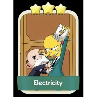Electricity 3⭐ Monopoly Go Sticker