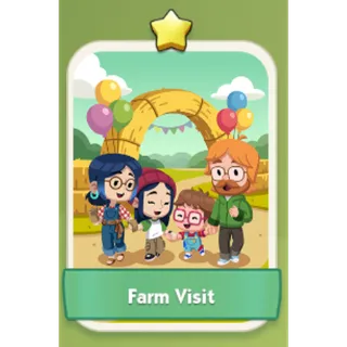 Farm Visit 1⭐ Monopoly Go Sticker Set 4