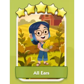 All Ears 5⭐ Monopoly Go Sticker Set 17