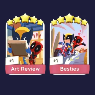 Art Review 5⭐ + Besties 5⭐ - Monopoly Go Stickers