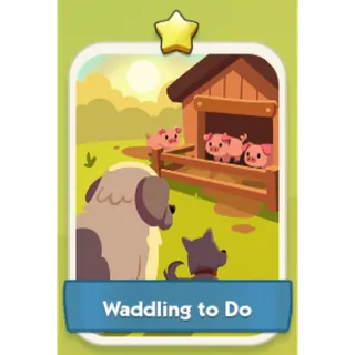 Waddling to Do 1⭐ Monopoly Go Sticker Set 2