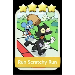 Run Scratchy Run 4⭐ Monopoly Go Sticker