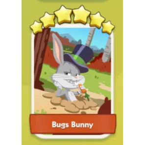 Bugs Bunny 6⭐ Monopoly Go Sticker Set 21